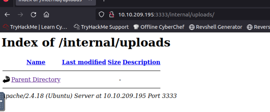 /uploads directory